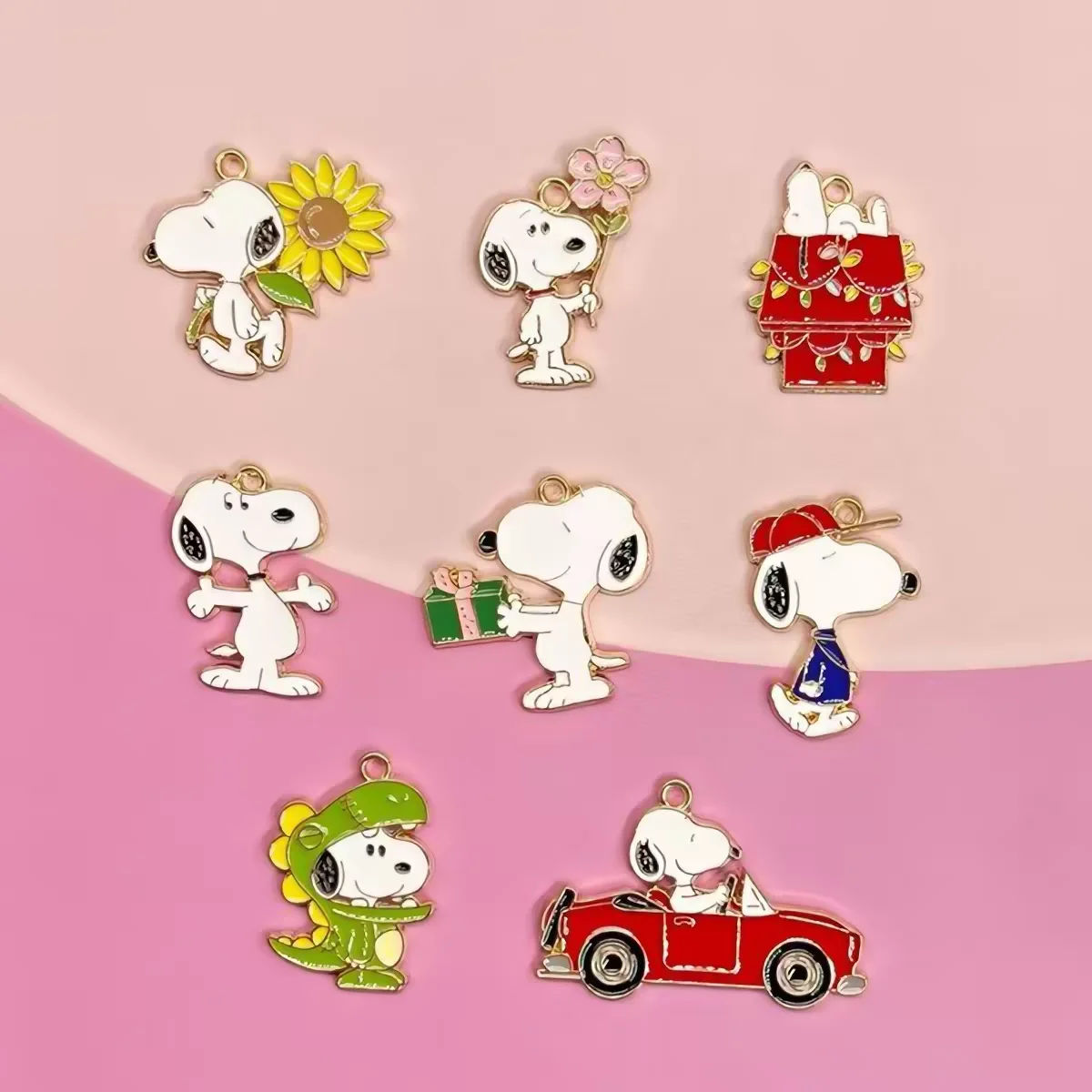 10 個エナメル犬手作り DIY キーホルダー漫画周辺機器ア - Jewelry Making Items のレビューと価格