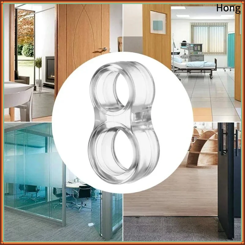 Baby Door Stopper Shock Pad Safety Protection, Door Handle Buffer Wall Sticker Silica Gel Doorstop for Home Furniture