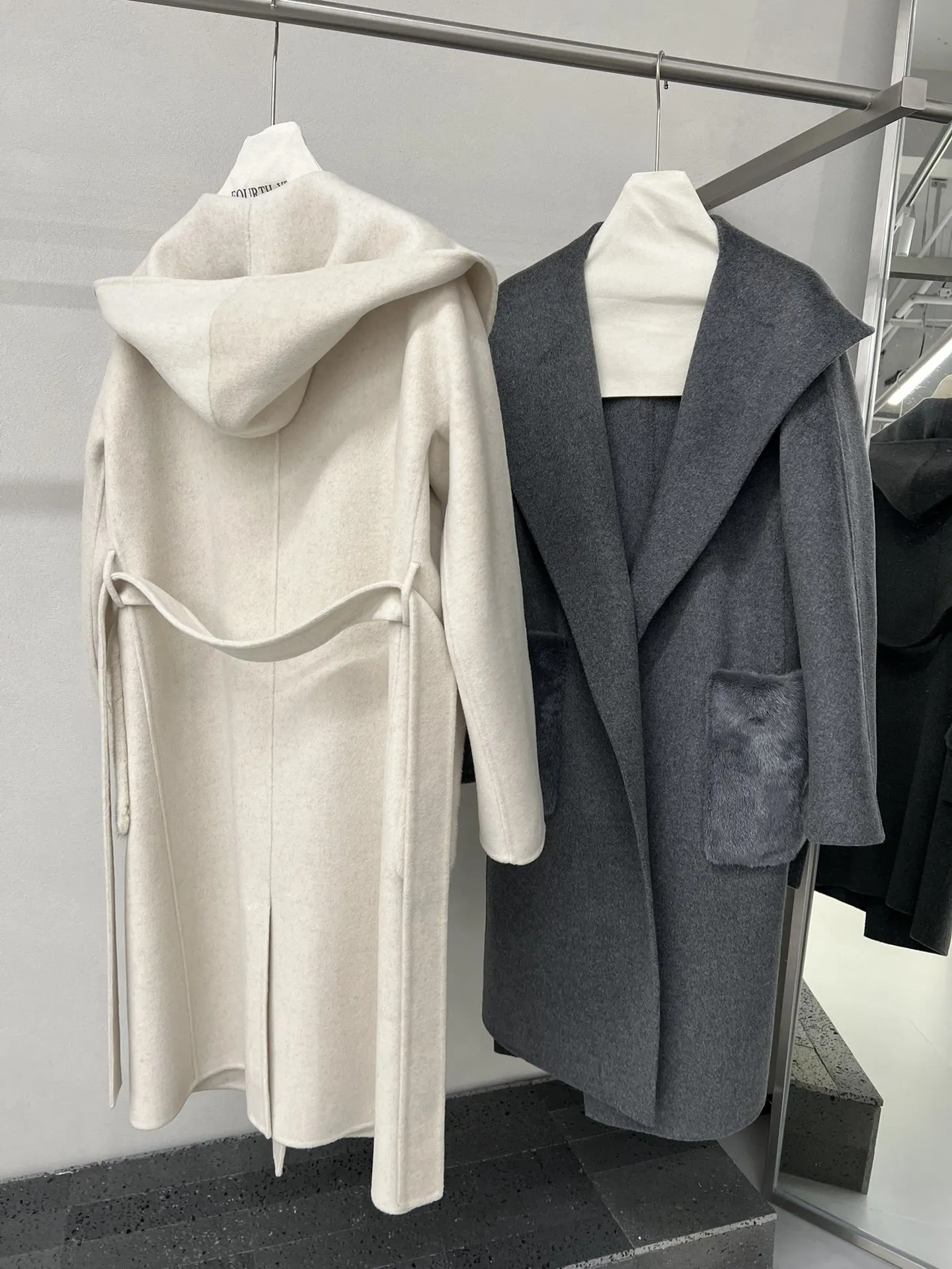 

Autumn And Winter New Style Hooded High-Quality Double-Sided Cashmere Coat Women'S Long Korean Retro Woolen Coat