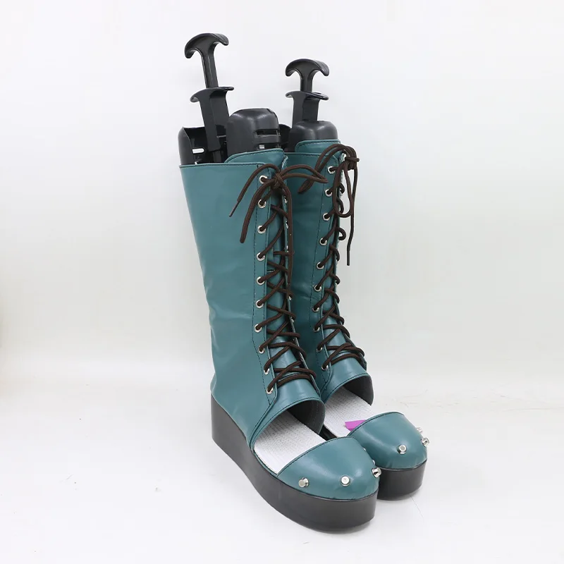 A.B.A مذنب جير ستريف ABA تأثيري أحذية أحذية أنيمي هالوين كرنفال حفلة بولي Boots الأحذية الجلدية مخصص