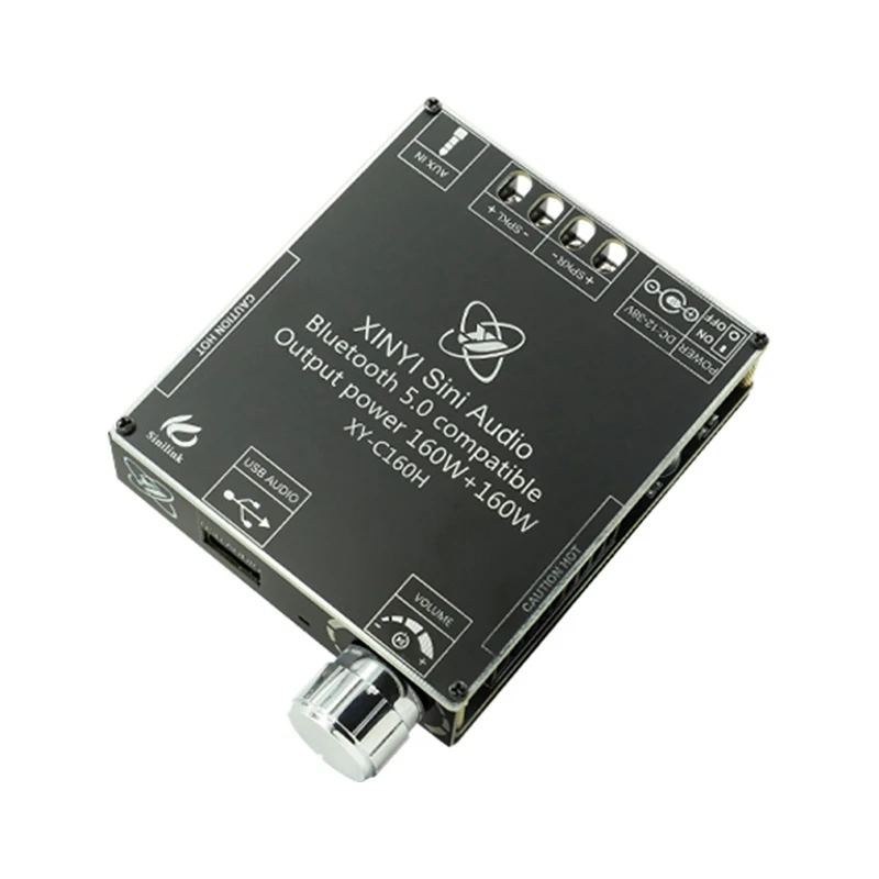 

XY-C160H Bluetooth Audio Power Amplifier Module TDA7498E 160WX2 High Bass Adjustment Amplifier Board DC12-38V