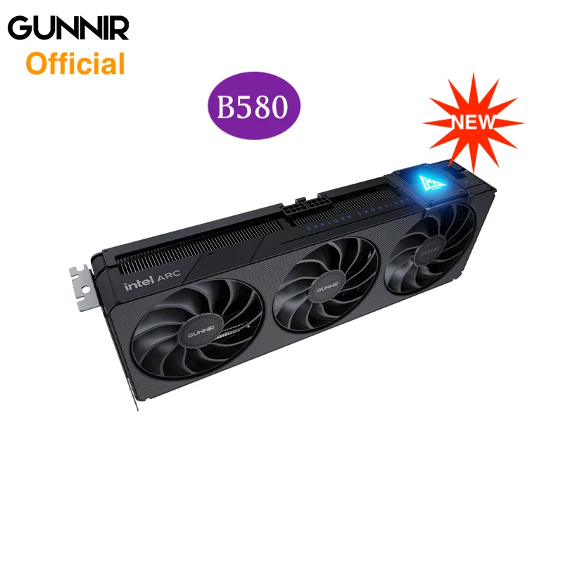 New arrival! Complete Original New GUNNIR Intel Arc B580 12GB PHOTON/ INDEX GDDR6 Fan Graphics Card (192-bit,19Gbps Supports 4K)