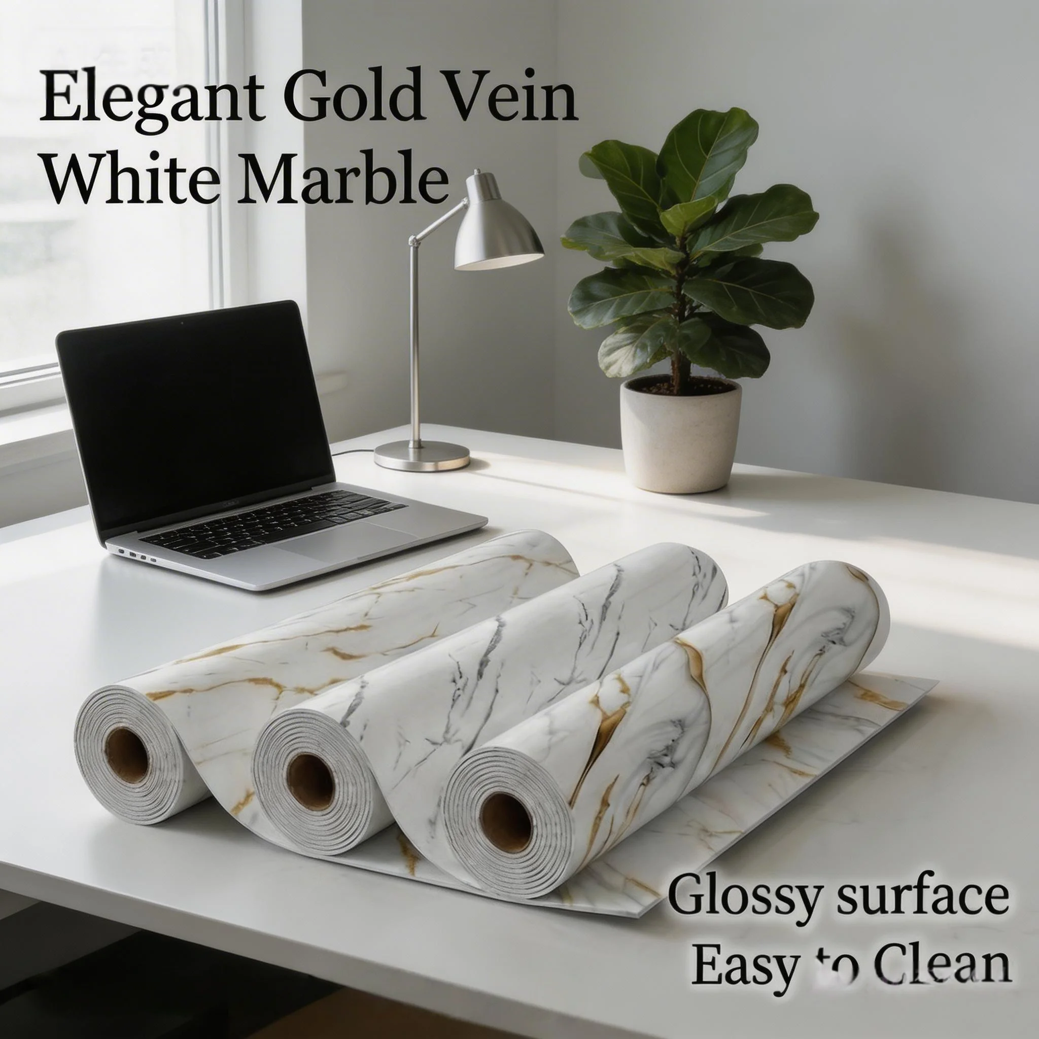 

40X300CM Imitation Tile Marble Self-Adhesive Wall Stickers Waterproof Decorative Wall Stickers. Comes with Backing Adhesive