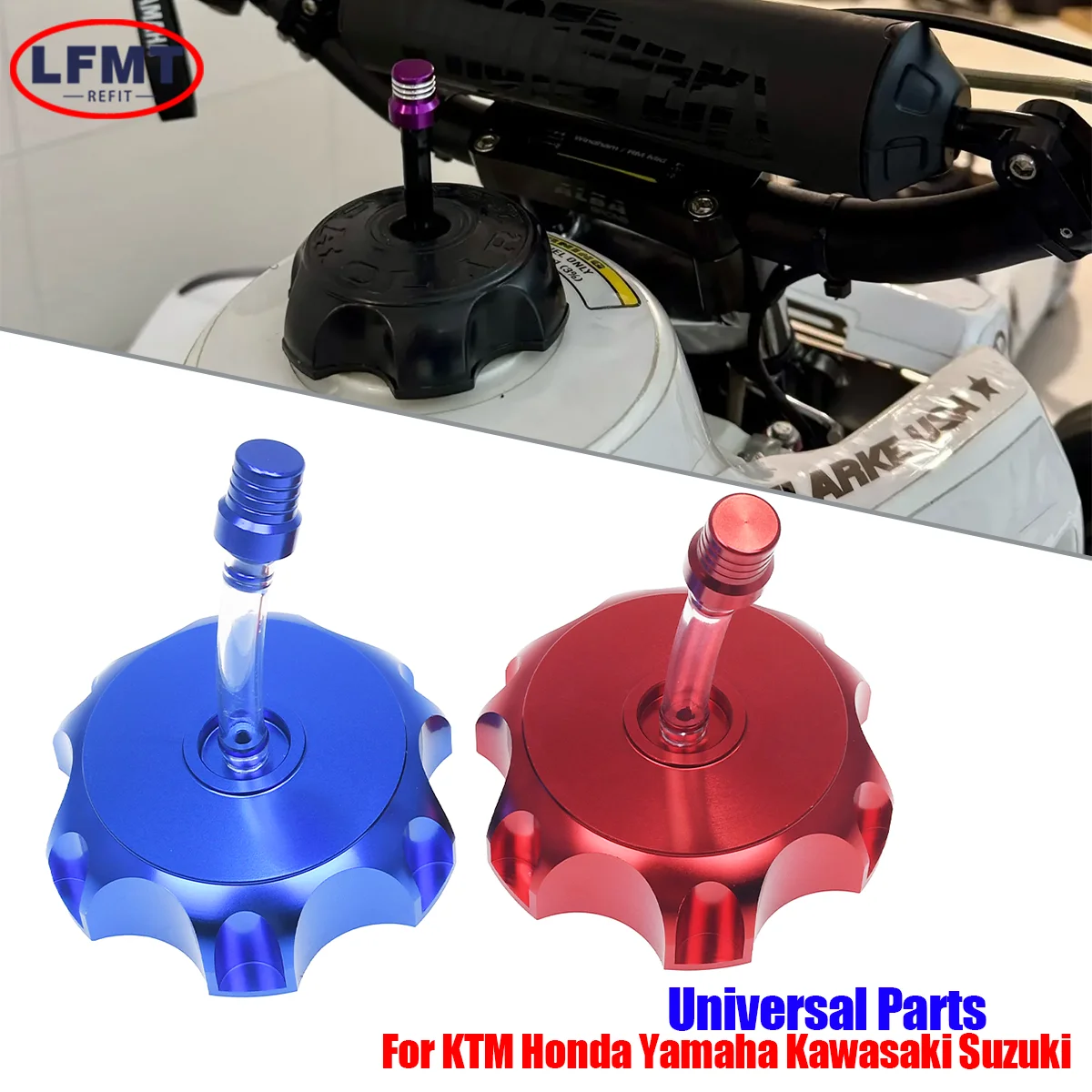 For Motocross Dirt Pit Bike Gas Fuel Tank Cap Cover 50cc 70cc 90cc 110cc 125cc 160cc 170cc 180cc 190cc CRF 50 70 KLX TTR DHZ SSR