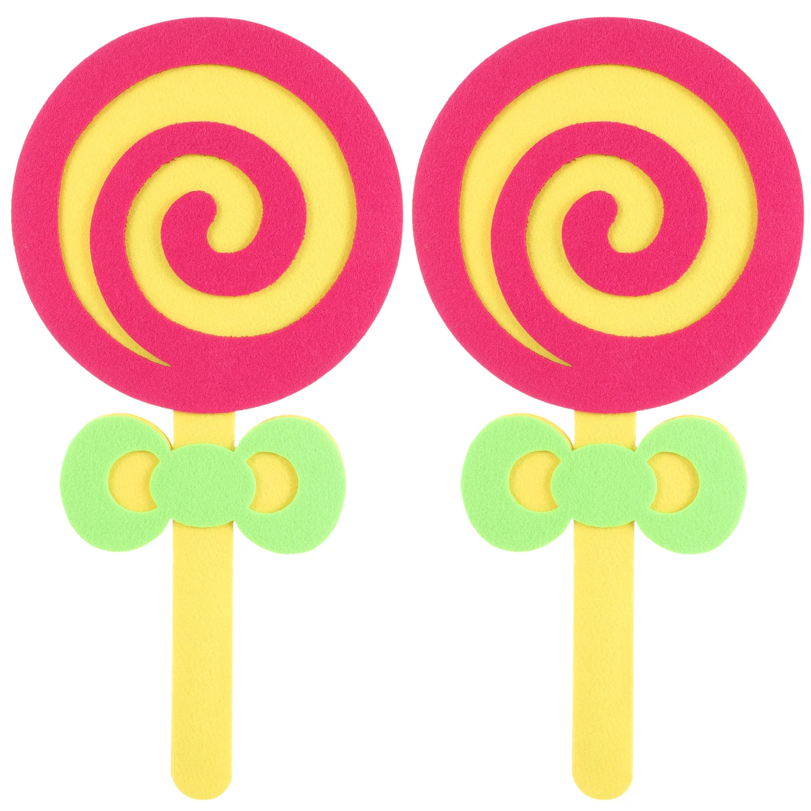 

2 Pcs Lollipop Props Simulation Decoration Photo Lollipops Wedding Decorative Fake Candy Felt Photography