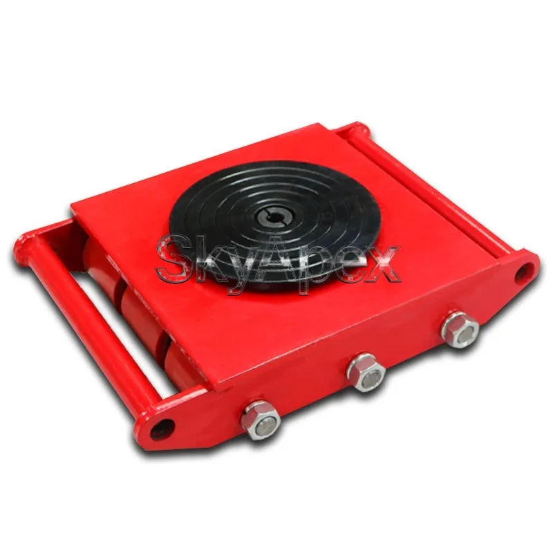 

Heavy Duty Machine Skate PU Steel Wheel Universal Steering Straight Cargo Dolly Industrial Heavy Object Shifting Transport Tool