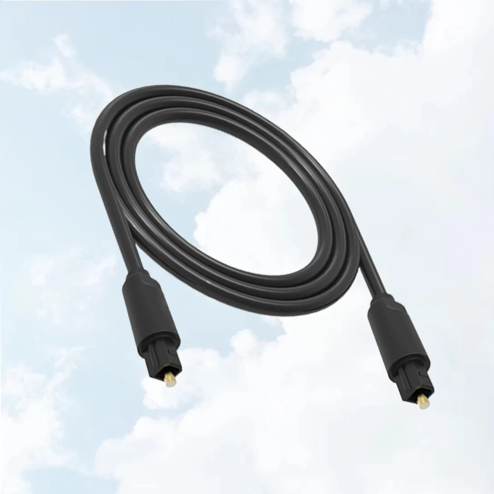 

1.5m Optical Fiber Audio Cable Digital Cable Speaker Power Amplifier Cable for Speaker (Black)
