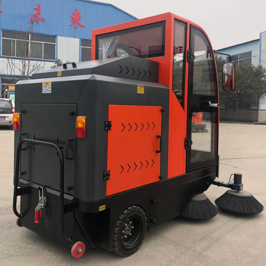 

Ride on Electric Road Sweeping Cleaning Machine Street Sweeper Car Cheap Price