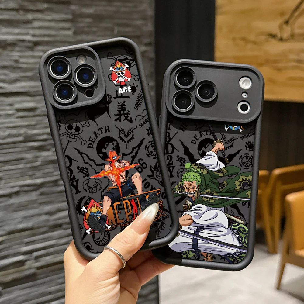 One Pieces Aces Zoros Phone Case for Apple iPhone 17 Air 16 16e 15 14 Plus 13 12 11 Pro Max X Xs XR 8 Soft TPU Cover
