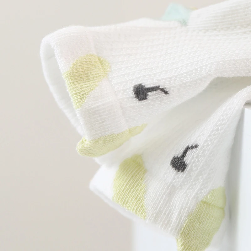 3 Pairs Mesh Baby Anti-Slip Socks Summer Non-Slip Baby Socks Cute Cartoon Anti-Slip Socks For Children