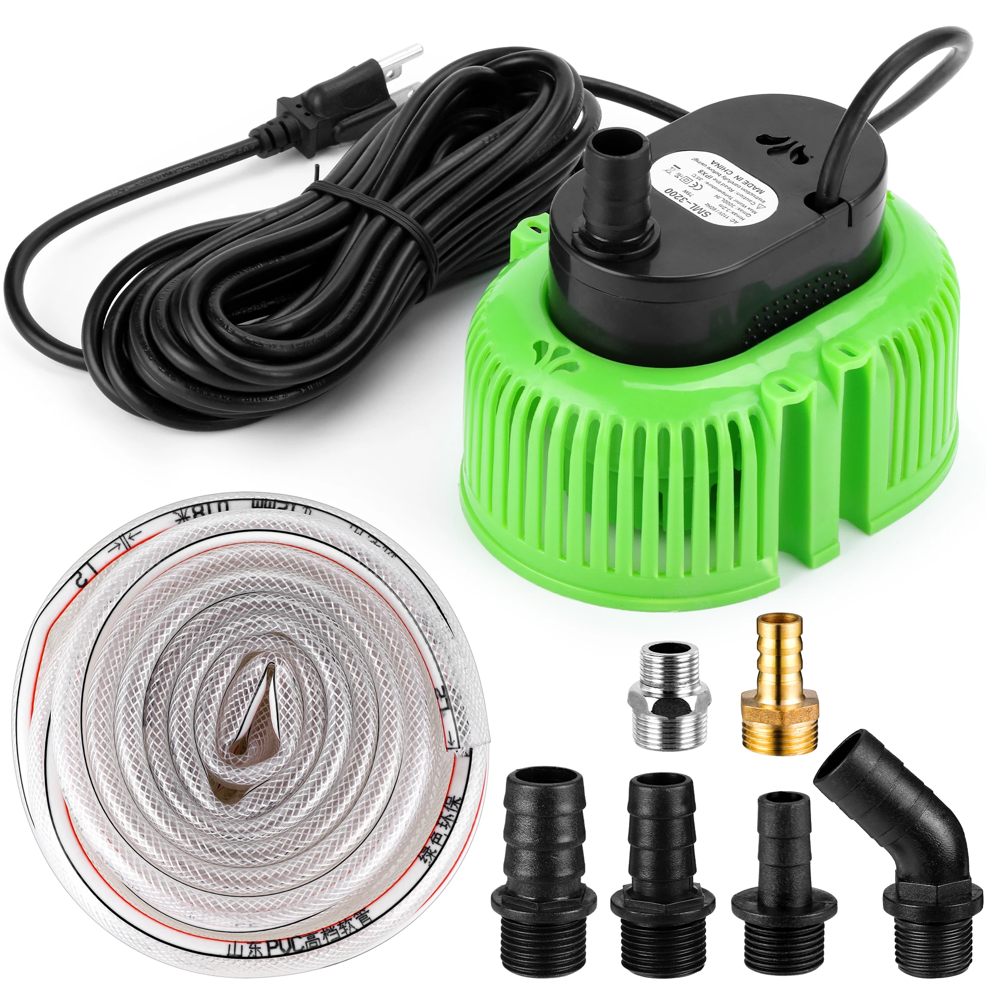 75W Pool Cover Pump Above Ground, Water Pump For Pool Draining, Submersible Water Pump Sump Pump With 16 Ft Drainage Hose