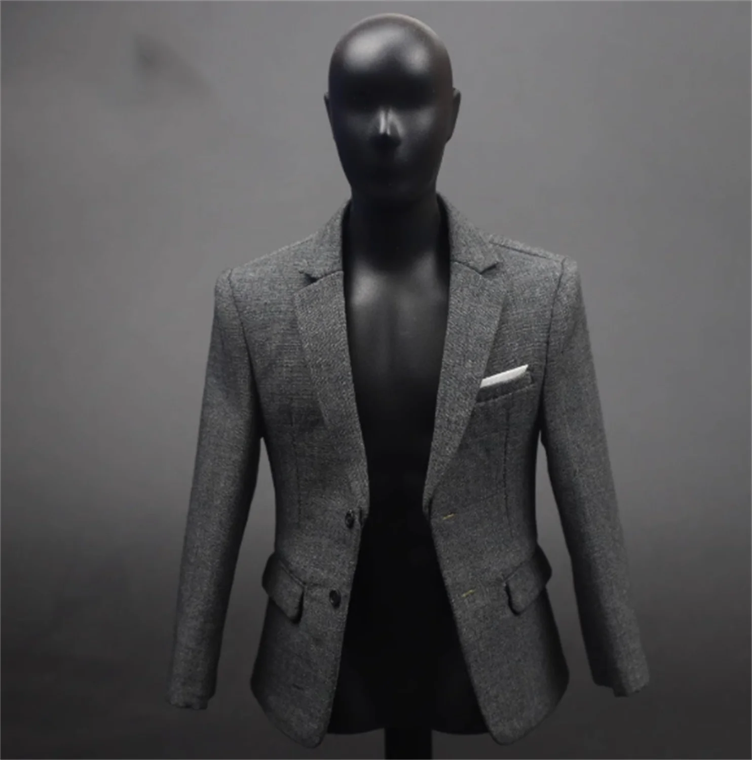 

1/6 top coat jacket Suit Man Clothes Grey black Blue Model toys F For 12 Inch Action Figure DOll Soldier Model Toys