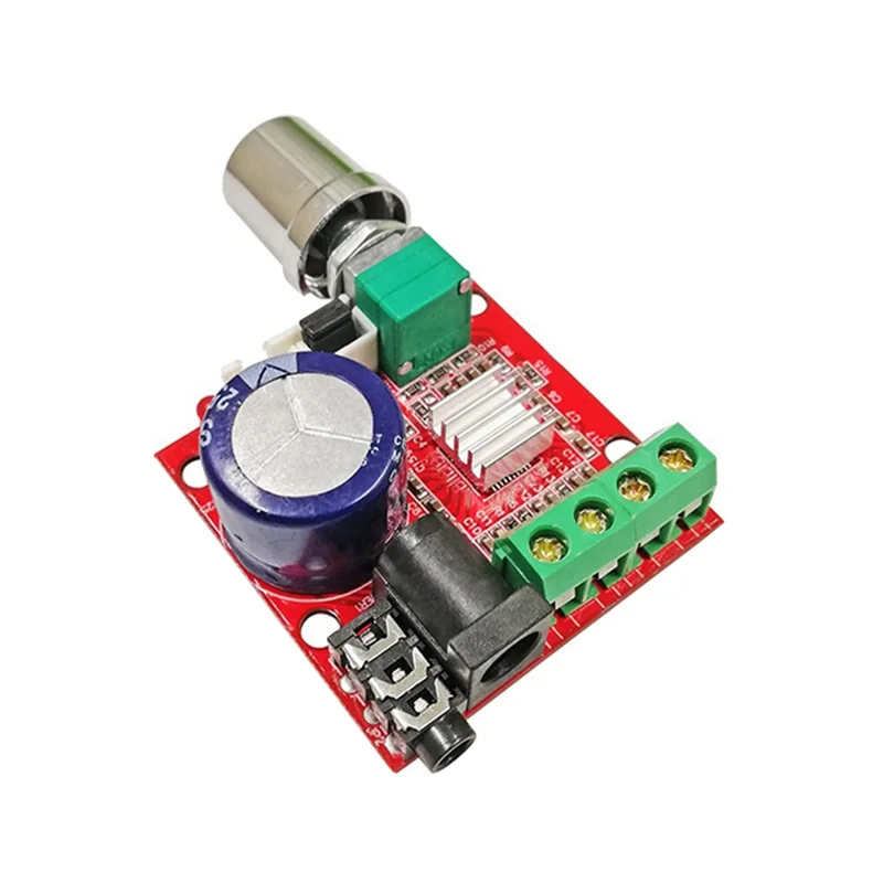 【CRAFTSMANSHIP 】فئة D مزدوجة القناة لمشاريع الصوت DIY 2X10W 12V لوحة مضخم صوت استيريو هاي فاي صغير PAM8610