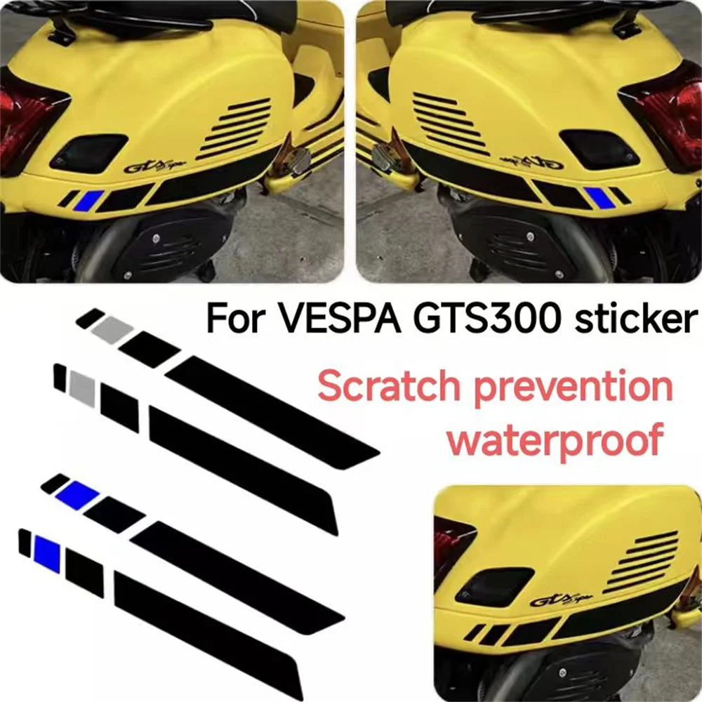 For VESPA GTS300 GTS 300 scooter modification sticker decoration flower waterproof scratch resistant car sticker simple style