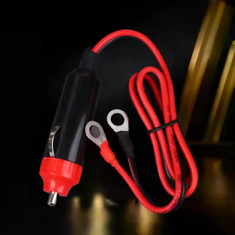 Car Power Supply Inverter Wire 50cm Car Cigarette Plug Cable Socket With Battery Eyelet Terminal Connector