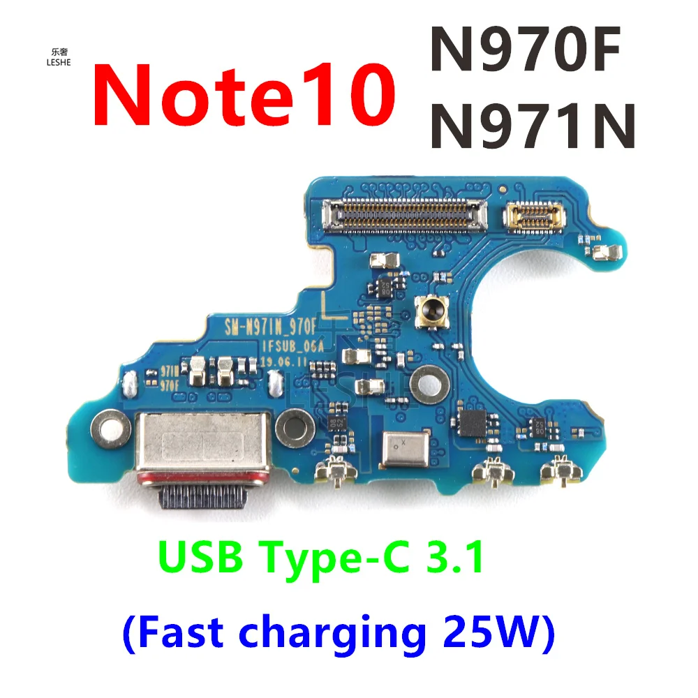 

Charging Flex For Samsung Galaxy Note10 N970F N971N USB Type-C 3.1 25W Charge Port Jack Dock Connector Charging Board Flex Cable