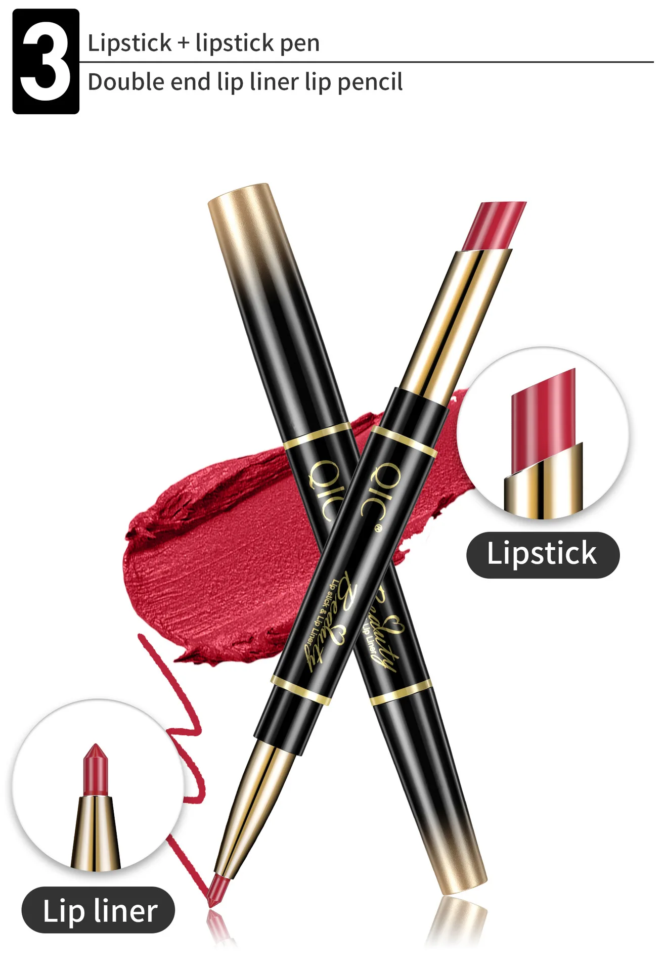 1 pz trucco 14 colori rossetto 2 in 1 a lunga durata matita per labbra opaca trucco rossetti idratanti impermeabili cosmetici