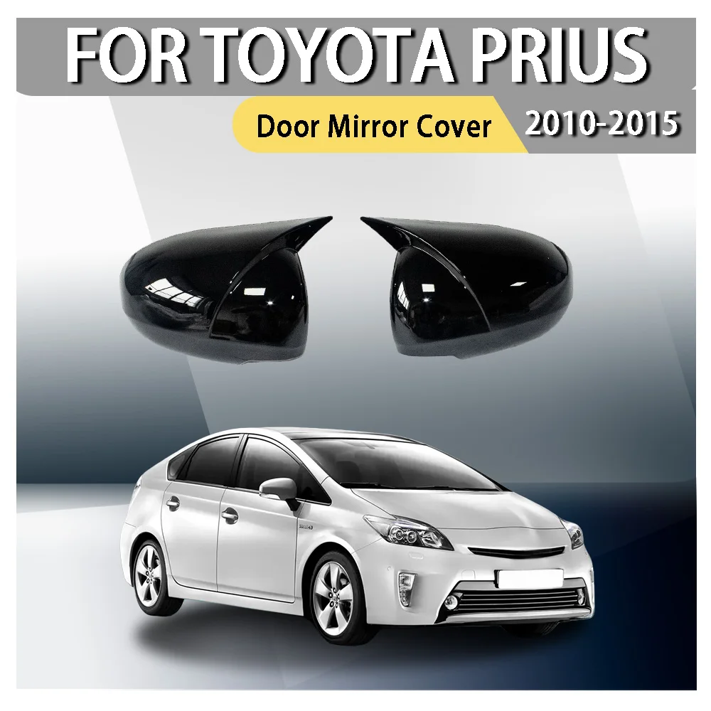 

Door Mirror Cover For Toyota Prius 2010-2015 Bull Horn Rearview Mirror Prius Modification Car Decoration Upgrade ABS Plastic