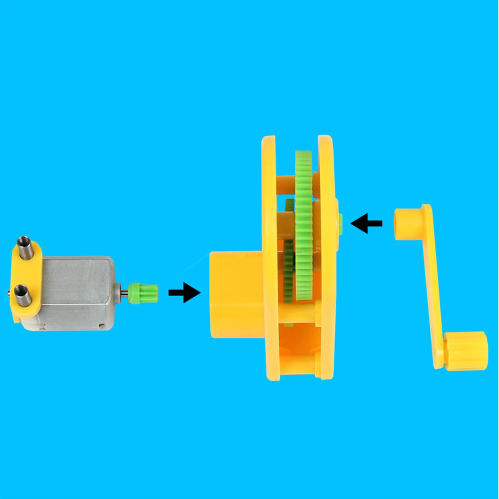 Science Experiment Model Building Kit DIY Hand Cranked Generator Toy For Kids Educational Science Experiment Technology