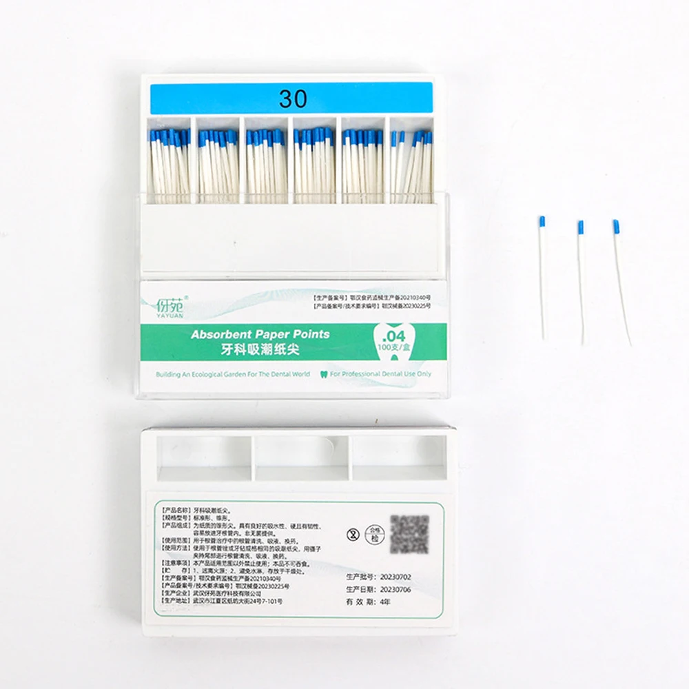 5 Boxes Dental Absorbent Paper Points Paper Cone for Dental Root Canal 15-40 45-80 Dental Materials