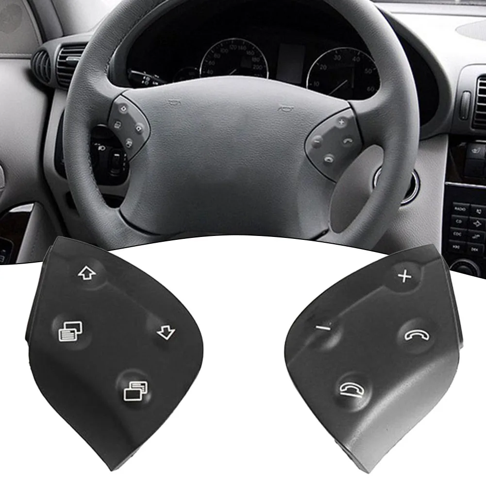 Steering Wheel Button for Mercedes-Benz For W203 C-Class Sedan Coupe 2001 to 2007 Compatible with OEM 2038701451