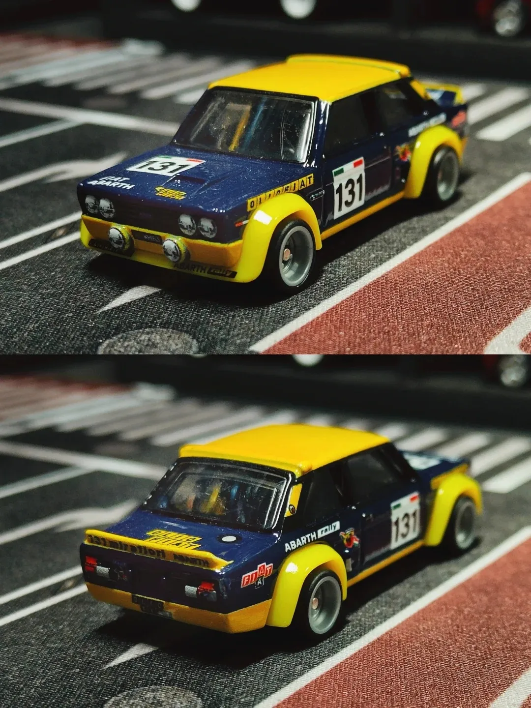 Hot Wheels Automobile Culture Transport Team FIAT 131 ABARTH PLYMOUTH AAR CHEVELLE Die-cast Alloy Car Model Car Gift view 3