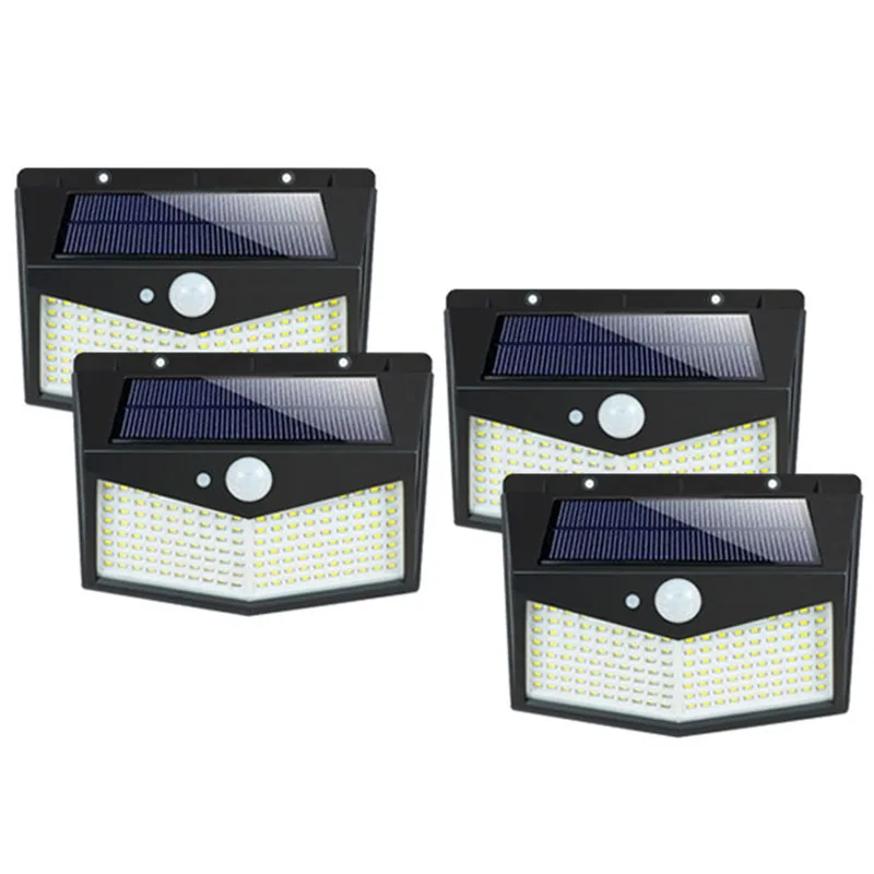 

1/2/4 Solar Outdoor Lights 212 with 3 Modes of Motion Sensors Safety Lights Suitable for Garden Fences Terraces Decks Garages