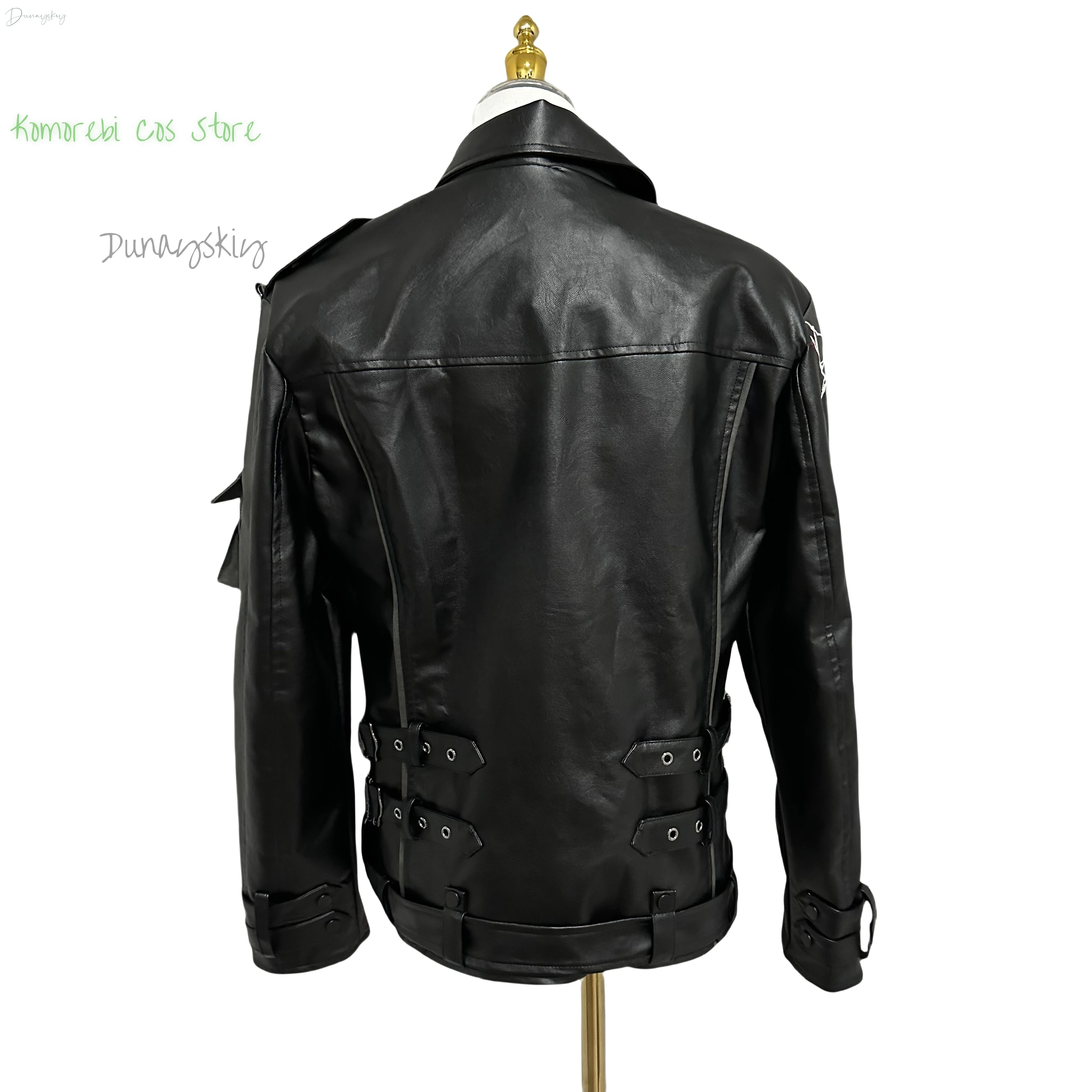 Game Love and Deepspace Leather Sylus Cosplay Costume, Cos Qinche Sylus Uniforme, casaco só para mulheres Homens, Halloween Play Role Clothes