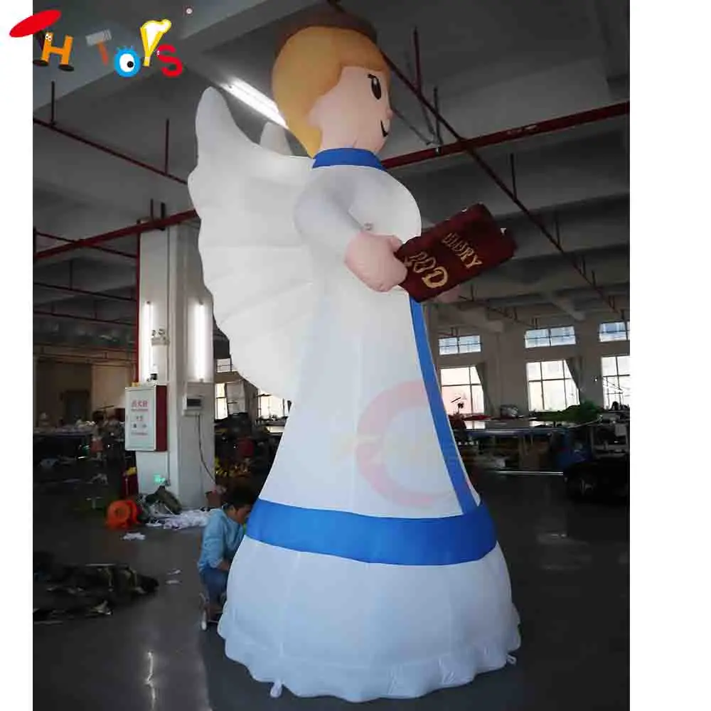 

Free Ship Christmas Inflatable Angel Model Outdoor Blow Up Lighted Inflatables for Holiday Garden Lawn Patio Church Decoration