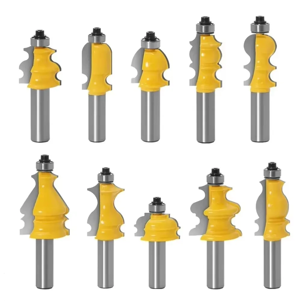 

1 шт. 1/2 "12,7 мм фреза с хвостовиком, резьба по дереву, архитектурное формовочное печенье, набор фрез, основание корпуса, линейная торцевая фреза с ЧПУ