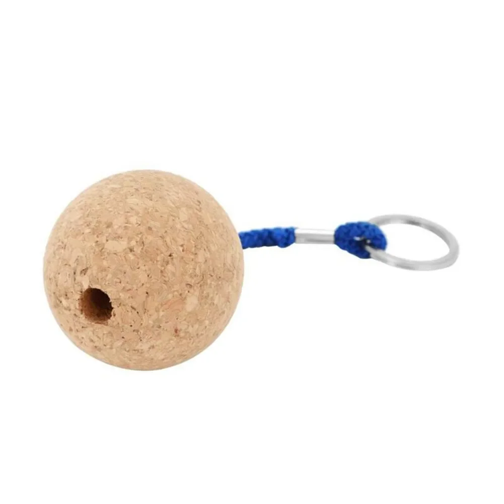 2Pcs Kork Ball Schwimmenden Schlüsselbund Runde 50MM Kunststoff Kotflügel Auftrieb Schlüssel Ring Geeignet Für Boot Segeln Kajakfahren surfen Geschenk – Detail 3
