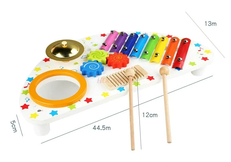 Educational Hand Knocking Qin Baby Muqin Musical Instrument Baby Children Music Knocking Toy Early Education Percussion