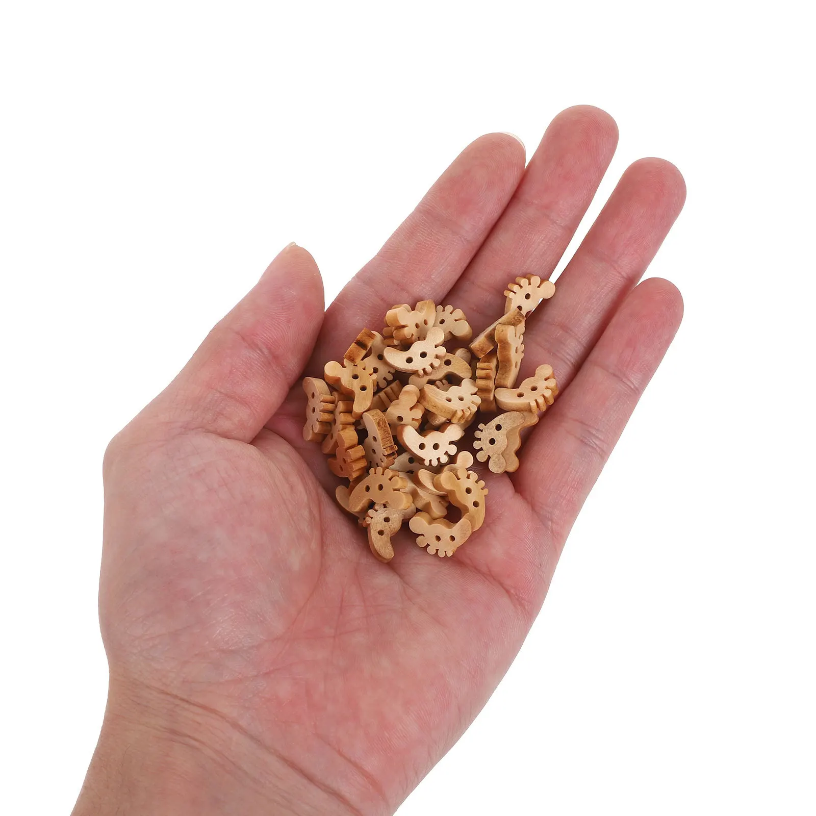 

Natural Wooden Craft Buttons Handmade Rustic Vintage Style DIY Sewing Accessories Embellishments Decorative Use for Clothes