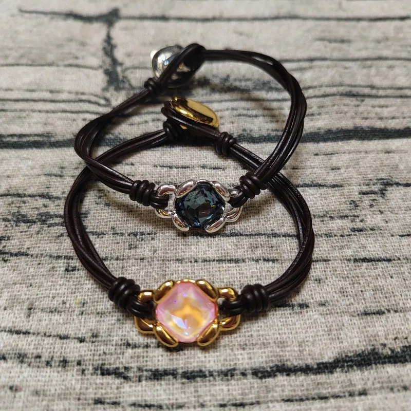 

Новый бестселлер 2026 года: браслет в ретро-стиле с синим камнем, идеально подходит для ювелирных украшений для девочек.