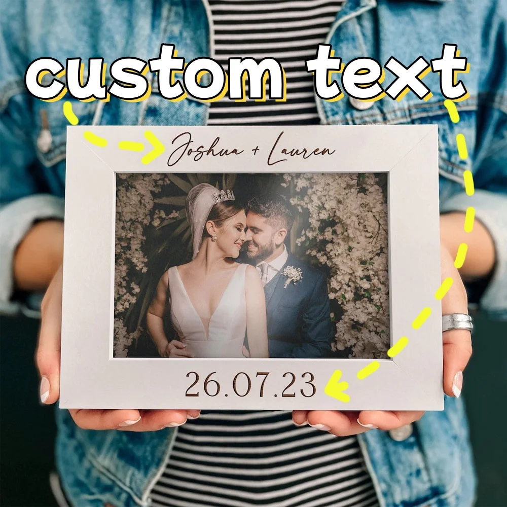 Exquisite Custom Solid Wood Photo Frame Elegant Minimalist Nordic Style Display Frame for Wedding Family Home Office Decor Gift