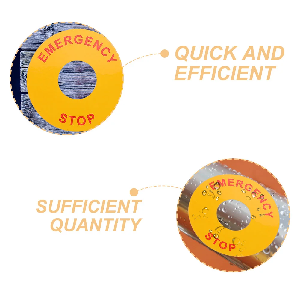 Electrical Safety Signs Stop Tag Machinery Emergency Label Caution Maker Stickers Equipment Warning Push Button