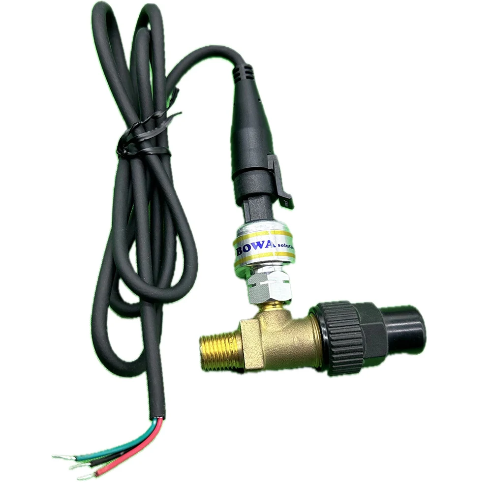 0-30bar pressure sensor detects the common refrigerant high side pressure and outputs 0.5~4.5Vdc electric signal to system PLC