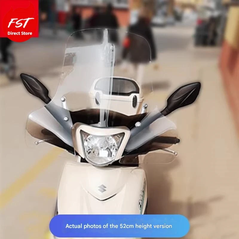 For Suzuki Uu125 Youyou, Winter High-visor Handguard Version, Widened And Heightened Front Windshield Model