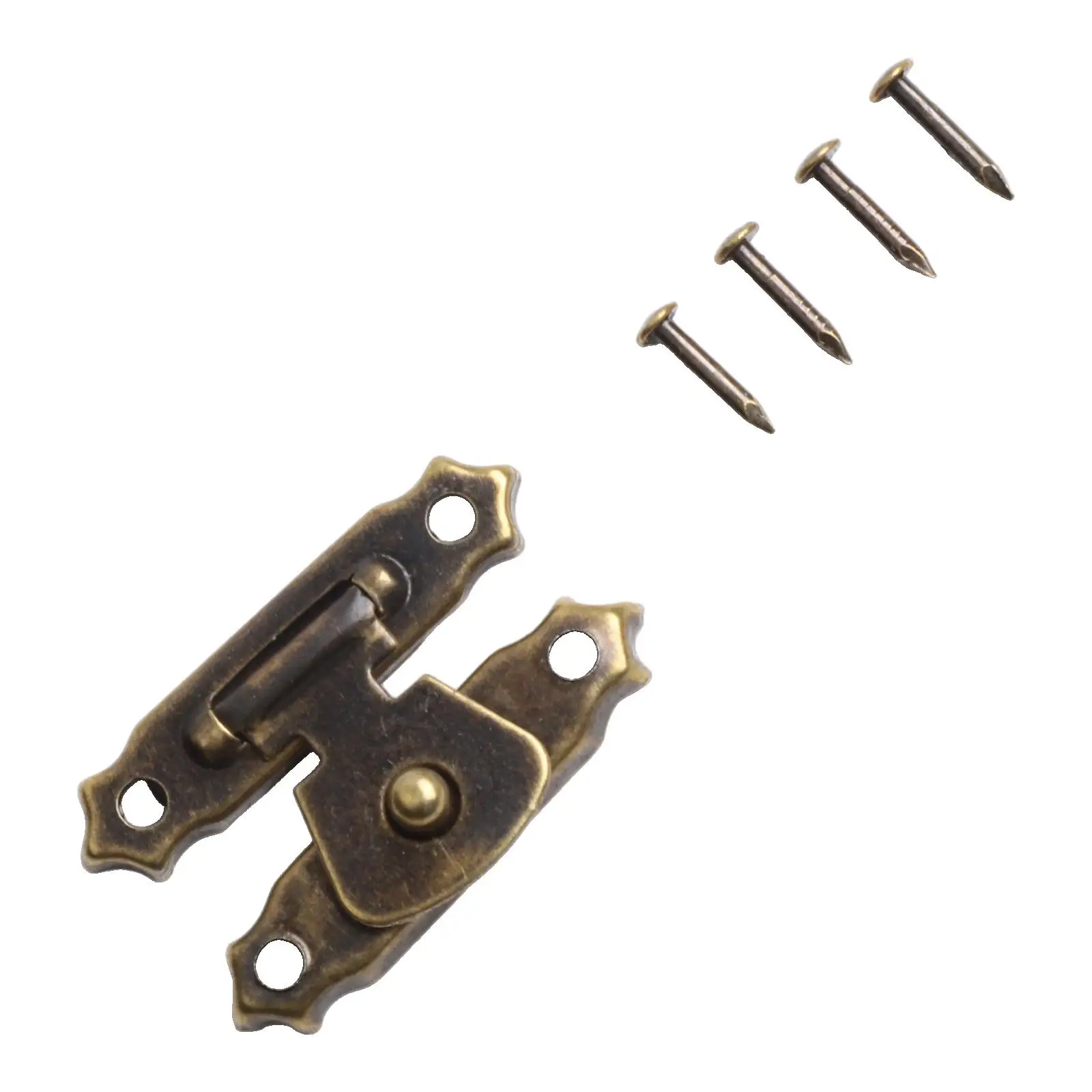 

Bronze Improvement Silver Yellow Home Buckles Building Craft Small Things 10PCS Box Clasp Hasps Iron Jewelry Box