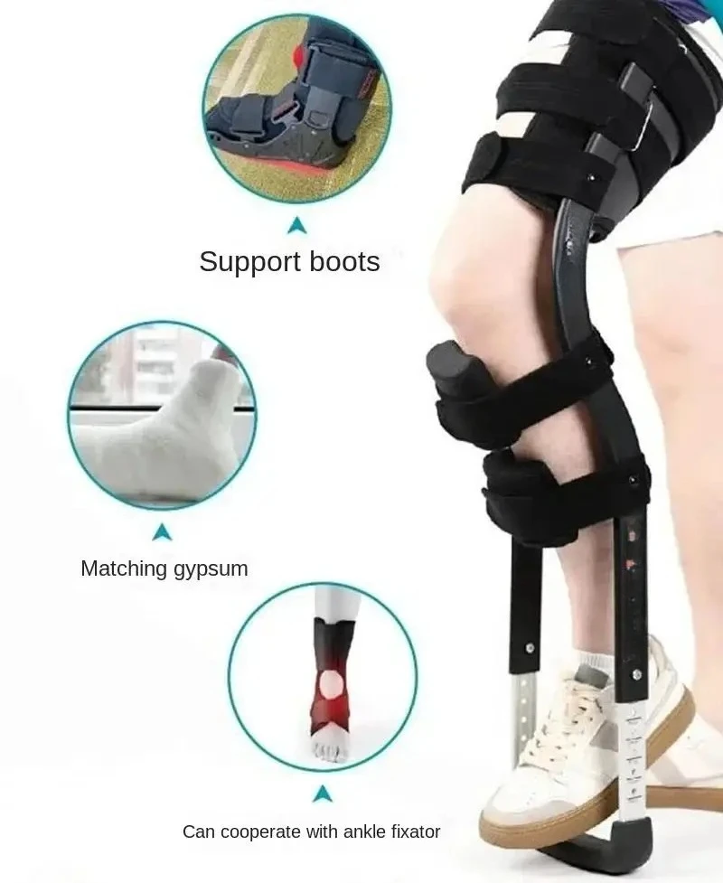 

Crutch Support Free Rehabilitation Mobility Aids Knee Walker Single-Leg Telescoping Assisted Walking Training Stick Hands Free