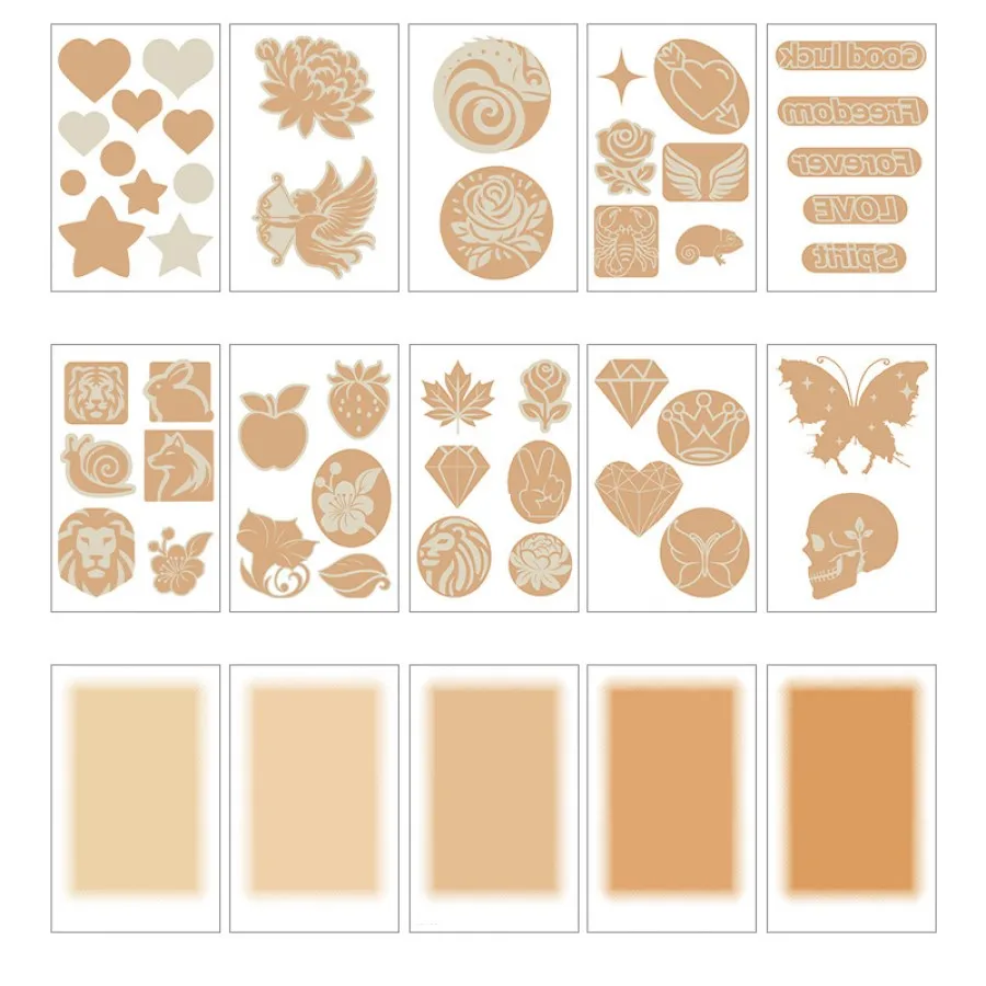 15 Sheets Tattoo Cover Up Patch, Tattoo Masking Tape, Ultra Thin Patch for Tattoo Scar and Birthmarks, Invisible Waterproof Skin