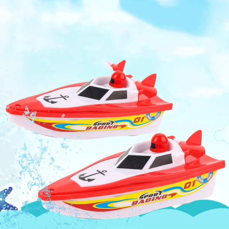 Kids Electric Boat Electric Speed Boat Toys Floating Water Kids Classic Summer Pool Bath Toys For Children Boys Motorboat Gifts