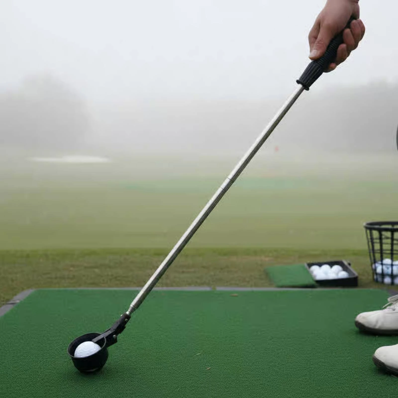 Telescopic Golf Ball Retriever Lightweight Golf Ball Retriever Sports Gear Stainless Steel Anti-Slip Handle for Golfers - view 4