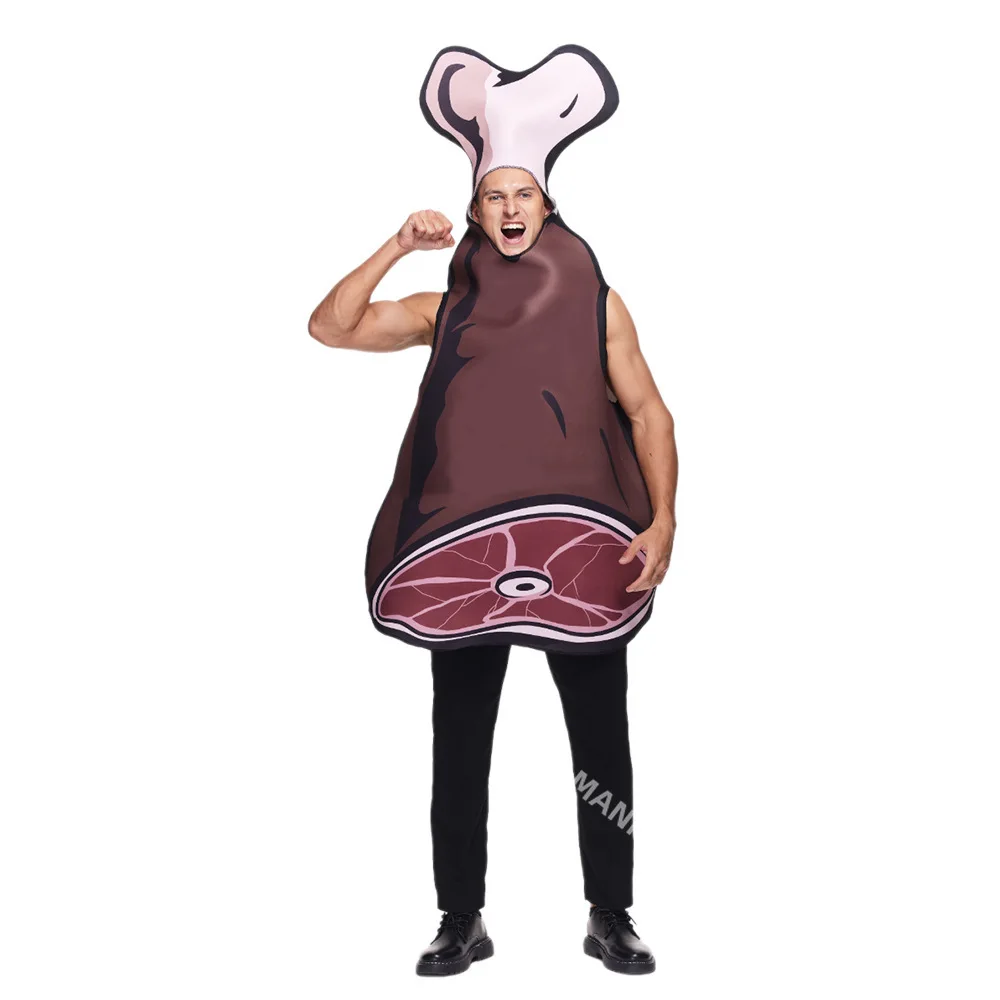 

New Halloween costumes in stock, adult ham meat role-playing costumes, bar party performance costumes, cosplay
