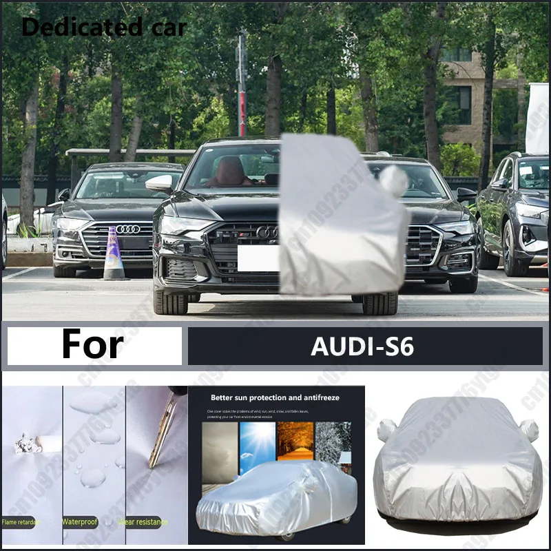 

For AUDI-S6 Oxford cloth car cover for sun protection, rain resistance, and all season special car dust cover