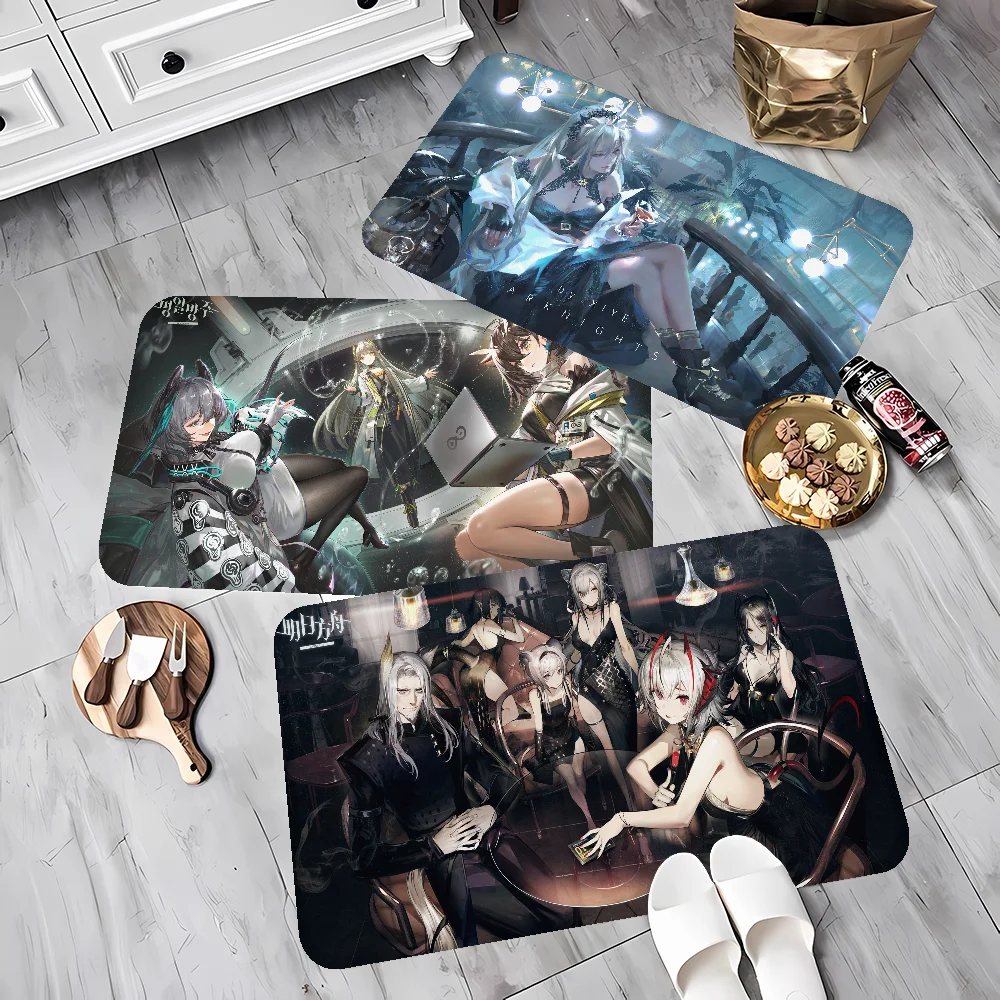 

Arknights Floor Mat INS Style Soft Bedroom Floor House Laundry Room Mat Anti-skid Bedside Area Rugs