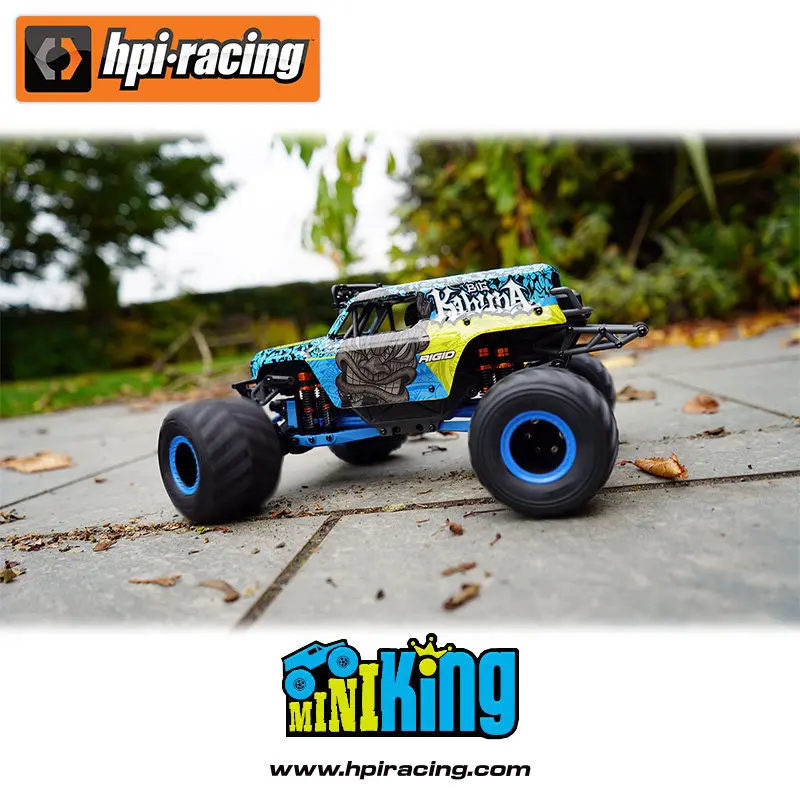 

Hpi Racing Car Radio Control Monster Truck Mini King1/18 4wd Brushless Electric Off-Road Rtr 24ghz Led Light Big Kahuna 160807