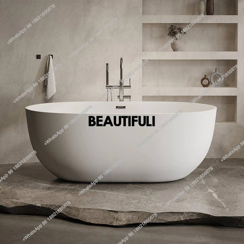 

Oval independent bathtub Japanese-style bubble pool home hotel bed and breakfast bathtub