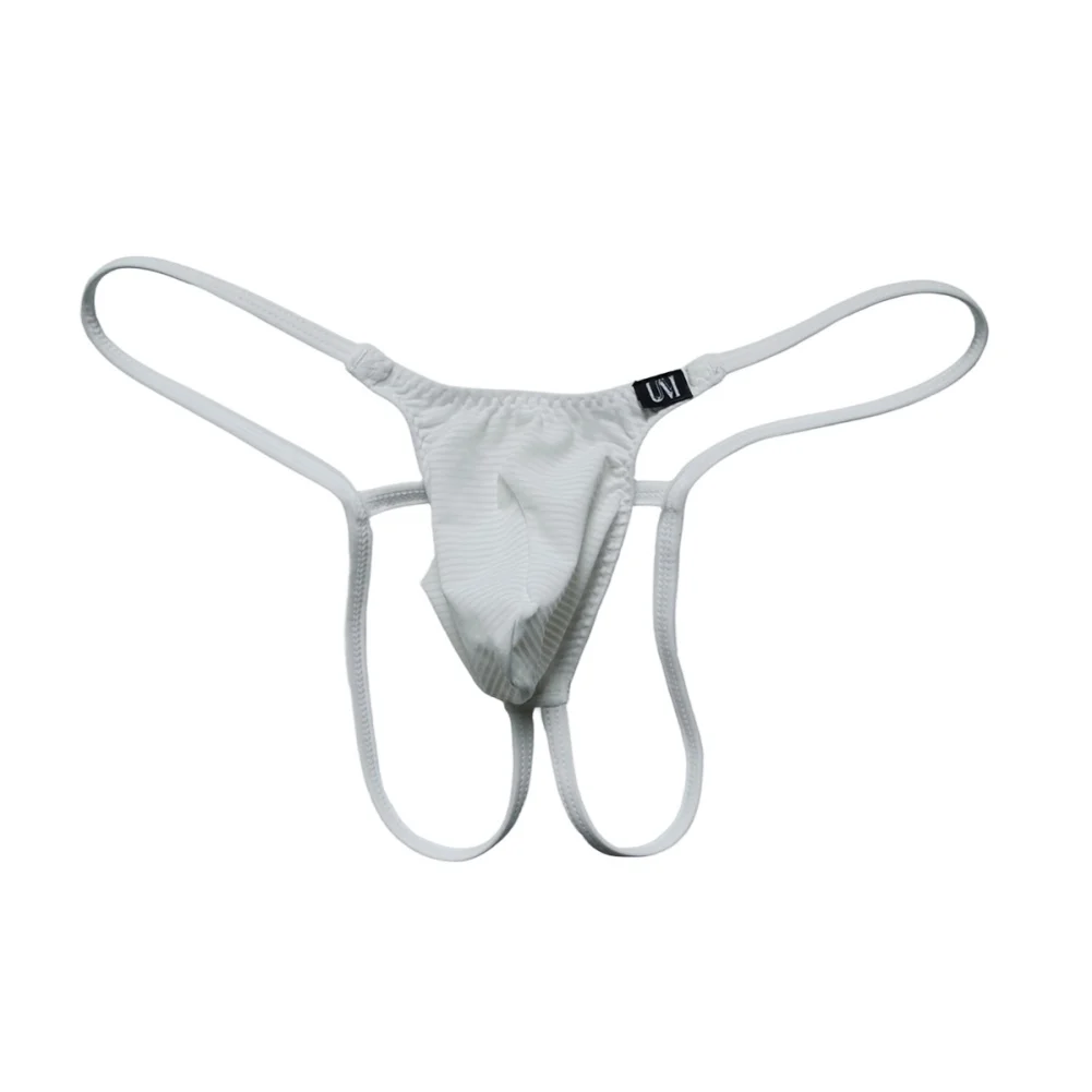 Men Large Pouch Striepd Sex Underwear For Man Gay Low Rise Elastic Erotic G-string Japanese Thong Unisex Panties Men's Underpant