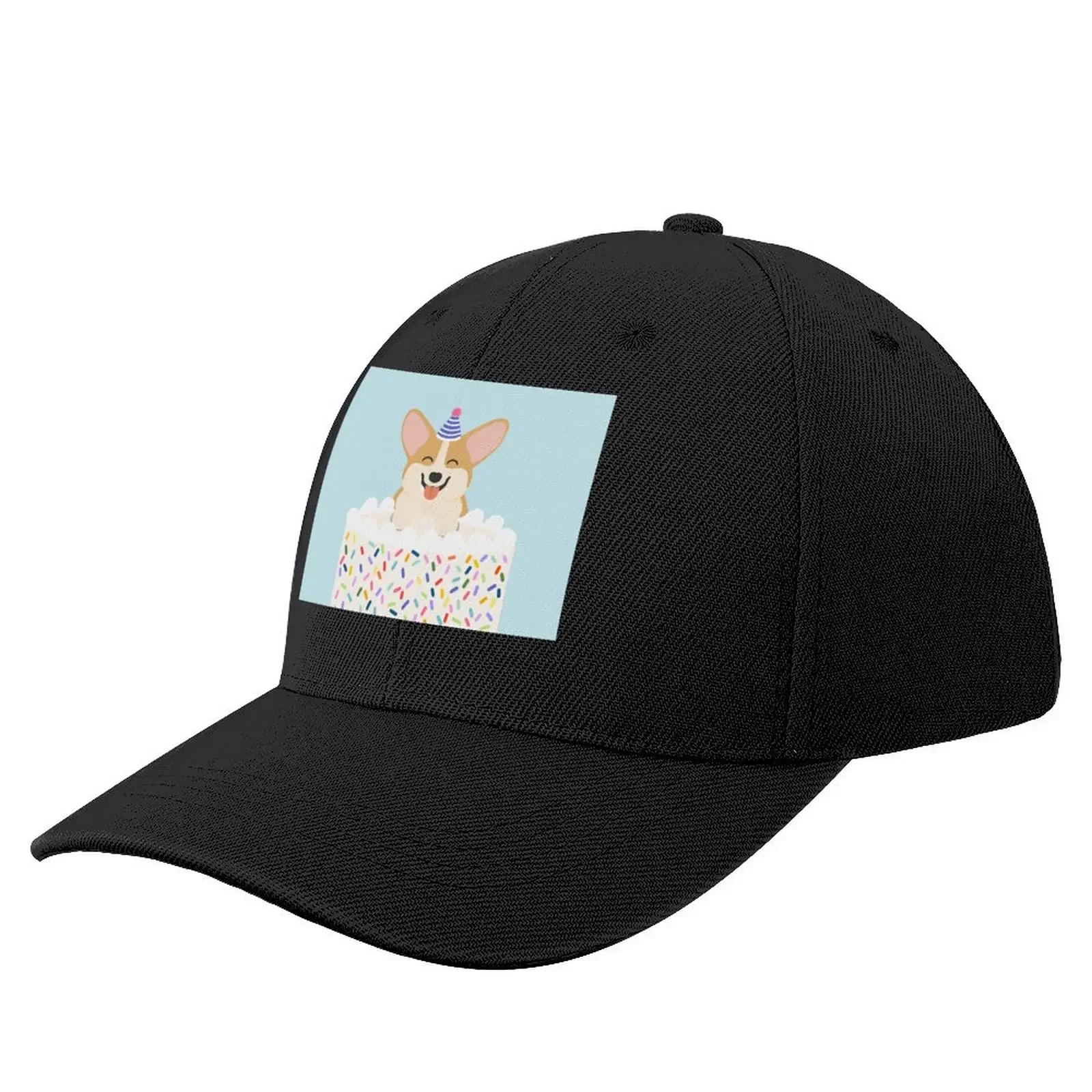 

Happy Birthday Corgi Baseball Cap Icon Luxury Hat Rave Mens Women's